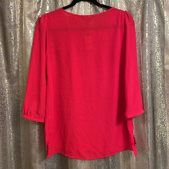 NWT Express hot pink/red tunic style blouse, oversized and flowy, size S - Picture 5 of 5
